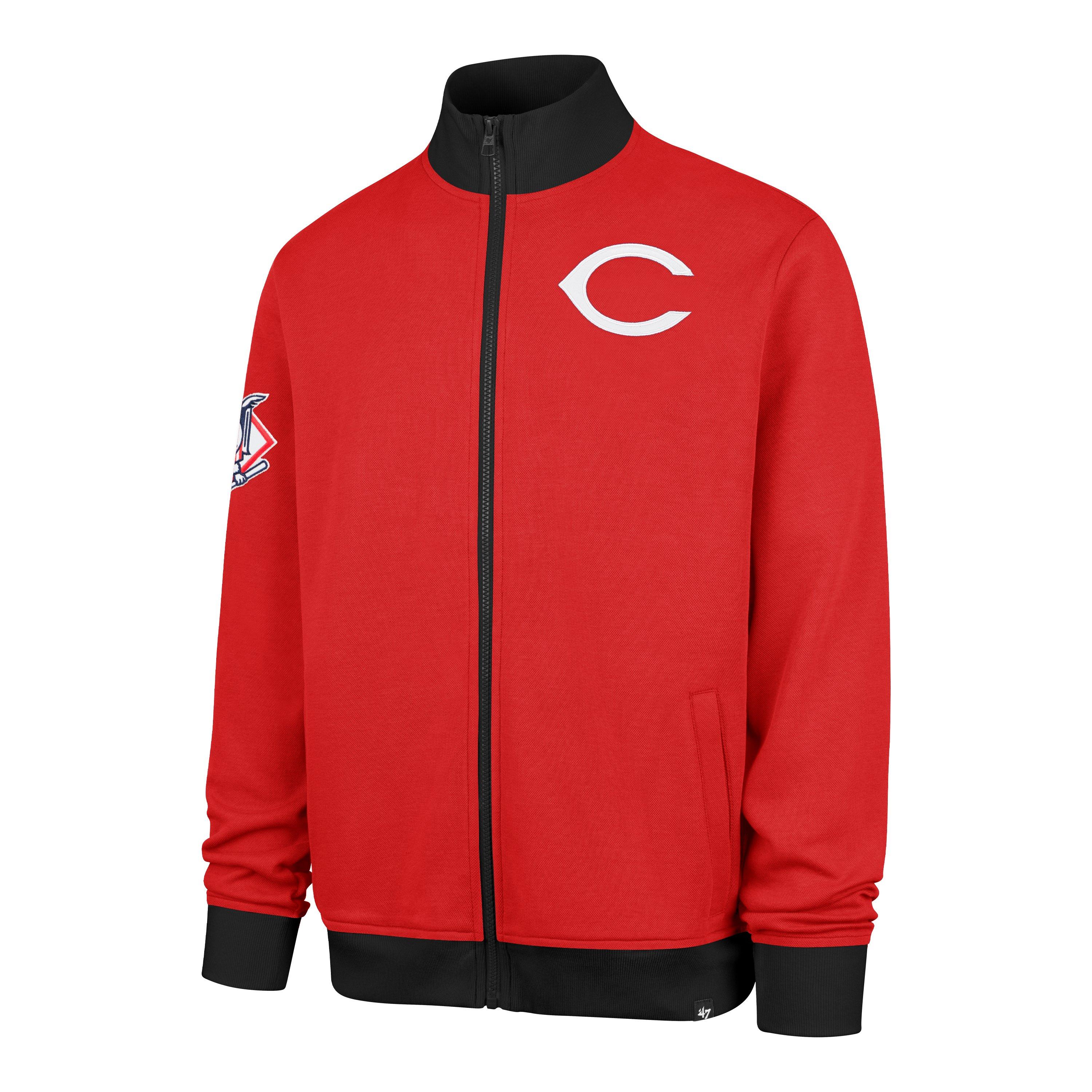 47 Cincinnati Reds Pique Track Jacket - Red - RED